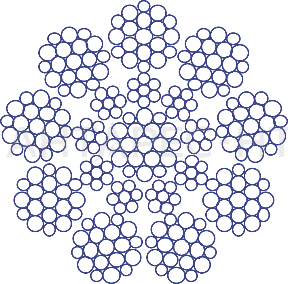 Тяговый канат 9×19W-IWRC