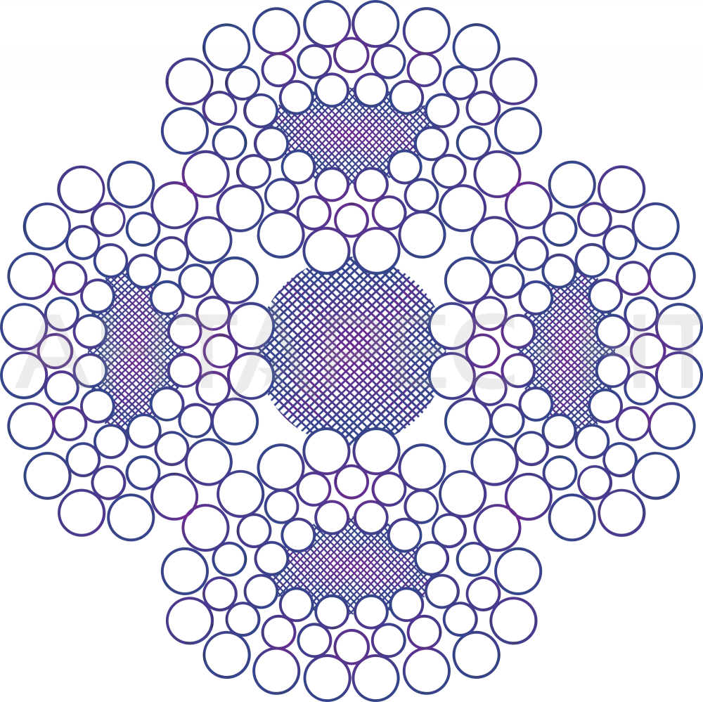 Грузовой канат 4×V48SFC-FC